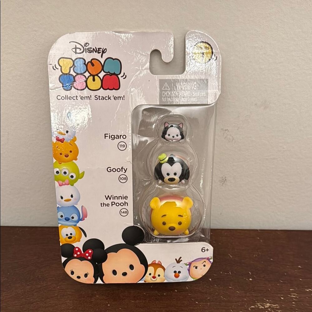 Disney | Tsum Tsum Figaro, Goofy, and Winnie the Pooh Series 1 NIB